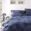 Estella Mako-Satin Bettwäsche 135x200 Naoko indigo Punkte Tupfen blau 7569-606 Bild 3