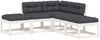 vidaXL 5-tlg. Garten-Sofagarnitur mit Kissen Weiß Massivholz Kiefer 3216961 Bild 2