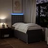 vidaXL Boxspringbett mit Matratze Taupe 90x200 cm Stoff 3294257 Bild 4