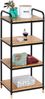WENKO LOFT Badregal, Braun/Schwarz, mit 4 Etagen, Bambus Bild 2