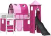 vidaXL Kinderloftbett Uni Weiß und Rosa 100 x 190 cm Metall 42020910 Bild 2