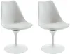 Vente-unique - XAFY Stuhl Plastik Weiß - B 56,5 cm x H 82 cm x L 49 cm Bild 3