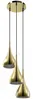 Vente-unique - OSARA Hängelampe Kronleuchter und Deckenlampe Metall Gold - B 36 cm x H 138 cm x L 36 cm Bild 2