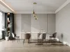 Vente-unique - OSARA Hängelampe Kronleuchter und Deckenlampe Metall Gold - B 36 cm x H 138 cm x L 36 cm Bild 5