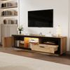 LED-TV-Schrank 160 cm für 40–70 Zoll, RGB-App-Steuerung, viel Stauraum mit Schublade & PS5-Fach, Eicheoptik Bild 5
