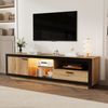 LED-TV-Schrank 160 cm für 40–70 Zoll, RGB-App-Steuerung, viel Stauraum mit Schublade & PS5-Fach, Eicheoptik Bild 3