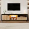 LED-TV-Schrank 160 cm für 40–70 Zoll, RGB-App-Steuerung, viel Stauraum mit Schublade & PS5-Fach, Eicheoptik Bild 4