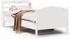 vidaXL Massivholzbett ohne Matratze Weiß 100x200 cm Kiefernholz 3306982 Bild 2