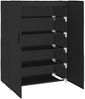 vidaXL Schuhschrank Schwarz 60x28x90 cm Stoff 337261 Bild 4