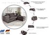 OTTO home Ecksofa Cosy L-Form, B: 234 cm, Sitzaufbau im Sandwich-Federkern, 2 Zierkissen, Mega-Sofa, Cord oder Struktur weich, Kaltschaumauflage Bild 3