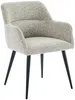 Vente-unique - HEKA Stuhl Stoff Beige - B 61 cm x H 78 cm x L 59,5 cm Bild 3