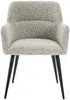 Vente-unique - HEKA Stuhl Stoff Beige - B 61 cm x H 78 cm x L 59,5 cm Bild 2