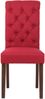 Esszimmerstuhl WALES Stoff 98x45x63cm, rot, Holz Gestell Stühle Esszimmerstühle Stuhl Esszimmer Esstisch Stühle Küchenstuhl Bild 2