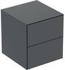 Seitenschrank ONE 2 Schubladen 45x49 2x47 matt schwarz Bild 1