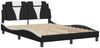 vidaXL Bettgestell "Viana" ohne Matratze Schwarz und Weiß 140x190 cm Kunstleder 3208094 Bild 3