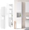 Badschrank Fredd Weiß Hochglanz 36.4 x 190.5 cm Vicco Bild 2