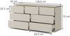 Kommode Linette Cashmere 139.8 x 70 cm mit 7 Schubladen Vicco Bild 2