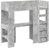 vidaXL Etagenbettgestell mit Schreibtisch Beton Grau 75 x 190 cm 3410430 Bild 4