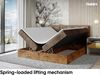 MEBLINI Boxspringbett LOFTY 8 160x200 cm mit Bettkasten - H3/Braun Samt Polsterbett - Doppelbett mit Topper & Taschenfederkern-Matratze Bild 4