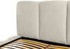 Polsterbett Doppelbett GRACIA 160x200cm in Stoff Boston Graubeige Bild 5