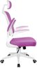 Bürostuhl Ergonomisch Drehstuhl Schreibtischstuhl Mesh Netzstoff office Stuhl Weiß / Rosa mit Kopfstütze Bild 3