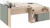 Vente-unique - MIVONA Bett Holz, Platte GrünBeige - B 203 cm x H 75,2 cm x L 136 cm Bild 4