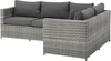 Ecksofa Lounge Set AVOLA Grau Bild 5
