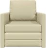 vidaXL Schlafsofa 60cm Creme Kunstleder 4106631 Bild 5