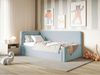 Selsey Fanko –Jugendbett 90x200 cm mit Kopfteil links, Samt, Hellblau Bild 3