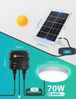 Aigostar LED Solarleuchte Solarlampe Decke Außen LED Solar Deckenleuchte Outdoor, mit 8m Kabel, Zugschalter, LED fest integriert, Kaltweißes Licht Bild 2