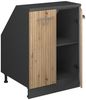 Dachschrägenschrank Rion Artisan-Eiche 60 x 81.6 cm mit 2 Türen, Schrankkorpus 60 cm Tiefe Vicco Bild 4