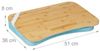 Relaxdays Blaues Laptopkissen mit Bambusablage Bild 5