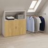 VCM Kleiderschrank Dacho M 922536 Weiß / Honig-Eiche B. 90 x H. 100 x T. 50 cm Bild 3