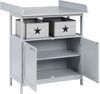 roba Wickelkommode 'Hamburg' mit Ansatz - 2 Türen - 2 Boxen - Wickelhöhe 92 cm - Taupe Bild 3