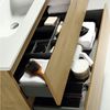 Alpenberger Badmöbel-Set Badezimmermöbel Badezimmer Schrank, (Möbel Farbe Eiche Natur, 2 Waschbeckenunterschrank Schubladen), Waschtisch mit Unterschrank 100 cm Breit Bild 4