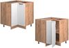 Eckunterschrank Fame-Line Weiß Landhaus 80.5 cm ohne Arbeitsplatte Vicco Bild 5