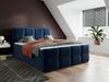 Boxspringbett 'Fuego', blau, 180x200 cm Bild 2