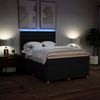 vidaXL Boxspringbett mit Matratze Schwarz 140x190 cm Stoff 3293591 Bild 4