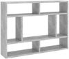 vidaXL Wandregal Betongrau 75x16x55 cm Holzwerkstoff 803006 Bild 2