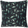 Kissen 2er Set Pflanzenmuster TOADFLAX Samtstoff 45 x 45 cm Grün Schwarz Bild 4