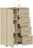 vidaXL Sideboards 2 Stk. Sonoma-Eiche 60x31x84 cm Holzwerkstoff 3276590 Bild 5