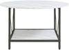 Couchtisch Filem Ø80x46 cm Marmoroptik, weiß [en. casa] Bild 5