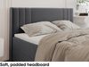 MEBLINI Boxspringbett ALBA 140x200 cm mit Bettkasten - H3P/Dunkelgrau Samt Polsterbett - Doppelbett mit Topper & Taschenfederkern-Matratze Bild 5