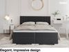MEBLINI Boxspringbett ALBA 140x200 cm mit Bettkasten - H3P/Dunkelgrau Samt Polsterbett - Doppelbett mit Topper & Taschenfederkern-Matratze Bild 3