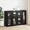vidaXL Wandmontierte Schränke 2 pcs Schwarz Eichen-Optik 3394586 Bild 4