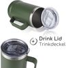 Milu Bierkrug Edelstahl 700 ml, isoliert mit Deckel, auslaufsicher Bild 4