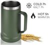 Milu Bierkrug Edelstahl 700 ml, isoliert mit Deckel, auslaufsicher Bild 3