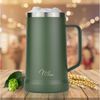 Milu Bierkrug Edelstahl 700 ml, isoliert mit Deckel, auslaufsicher Bild 2
