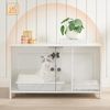 HOOBRO Katzenschrank Katzenklo Schrank Sitzbank Weiß 78,5x44,5x46cm Bild 4
