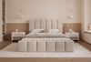Selsey 'Sarafino' Polsterbett mit Bettkasten und Lattenrost, beige, 160x200 cm Bild 2